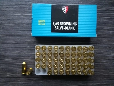Патроны светозвукового действия 7,65 mm Browning (.32ACP, Fiocchi) 50 шт