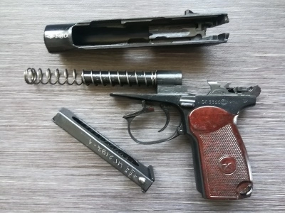 Охолощенный пистолет Макарова, ПМ-СО/24 под патрон 10х24 (1954 год) 