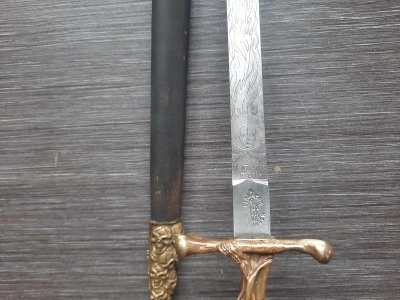 Кинжал масонский, смерть (состаренный)
