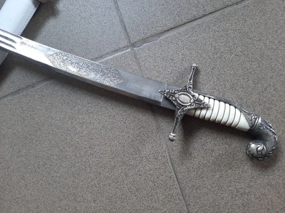 Сабля Офицерская Клыч, ножны белые (состаренная)