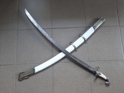 Сабля Офицерская Клыч, ножны белые (состаренная)