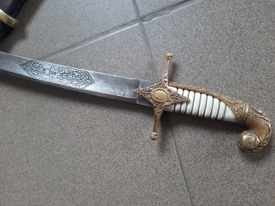 Сабля Офицерская Клыч, ножны черные (состаренная)