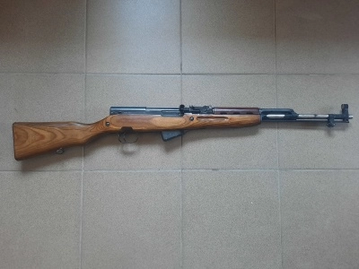 Охолощенный карабин Симонова СКС (ВПО-927) 2-я категория, 7,62x39 + ремень (б/у)