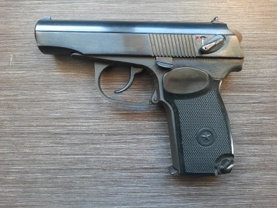 Охолощенный пистолет Макарова ПМ Р-411-02 (Кованый затвор) Б/У