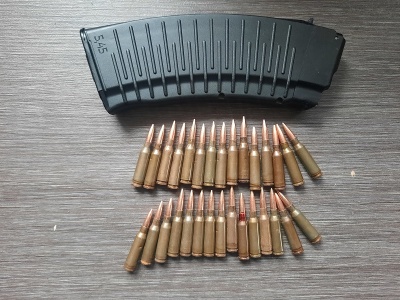 Магазин вафля АК-74 + макеты патронов (30 шт), 5,45х39 (учебный комплект)