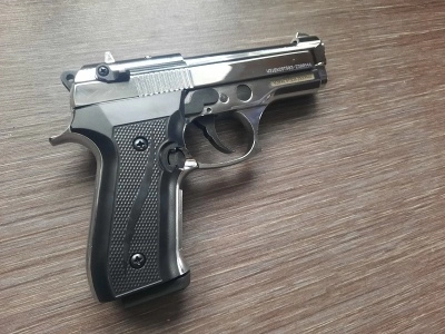 Сигнальный пистолет мод. B92-S KURS compact (Беретта компакт) кал. 5.5 мм. под патрон 10 ТК, хром