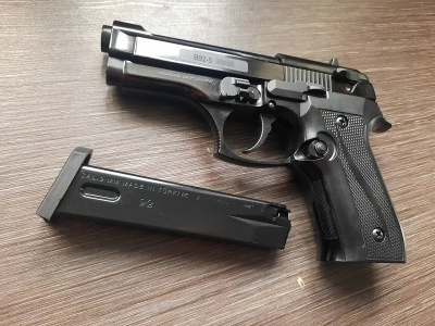 Сигнальный пистолет мод. B92-S KURS compact (Беретта компакт) кал. 5.5 мм. под патрон 10 ТК, черный