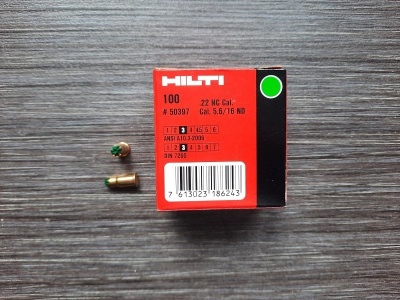 Патроны HILTI 5,6 (5,5)x16 для сигнальных пистолетов, 100 шт. (Зеленые)
