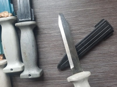 Нож-стропорез десантника ВДВ, оригинал СССР (1987 г.)