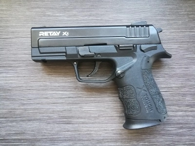 Охолощенный пистолет Retay X1 (Springfield XD) 9mm P.A.K (черный)