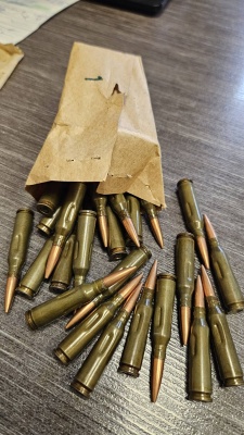 Учебный патрон 5.45х39 (АК-74) оригинал СССР (пачка 30 шт)