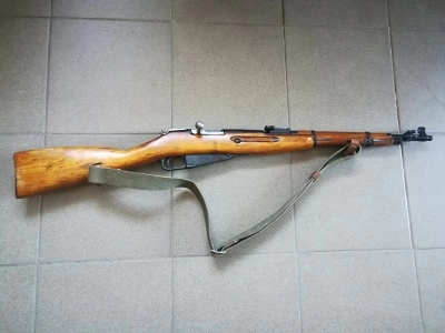 Охолощенный СХП карабин Мосина (1944 г, ВПО-923) + ремень (7,62x54) из коллекции