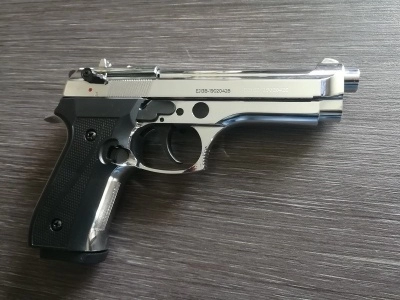 Охолощенный пистолет Beretta 92 СО (B92 СО) Курс-С (хром)