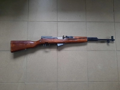 Охолощенный карабин СКС-СХ (1950г. Молот Армз) б/у в хорошем состоянии Охолощенный карабин СКС-СХ (1950г. Молот Армз) б/у в хорошем состоянии