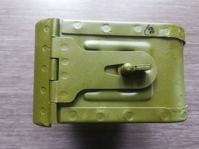 Короб с пулеметной лентой "ПКМ" 7,62x54 (100 звеньев), алюминий (оригинал)