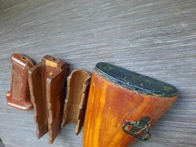 Тюнинг комплект для АК (деревянное цевье, накладка и приклад, текстолитовая рукоять)