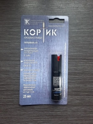 Газовый баллончик Кортик (аэрозольно-струйный) 25 мл