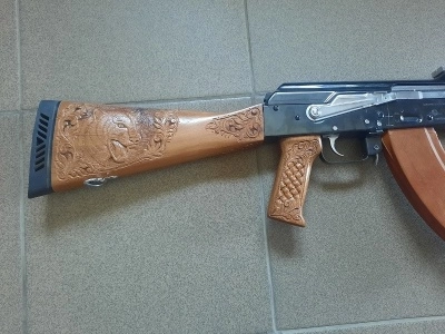 Охолощенный автомат Калашникова АКМ (ВПО-925) 7,62x39 коллекционный, эксклюзивный