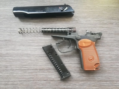 Охолощенный пистолет Макарова СО (РМК), Курс-С. (пластмассовая рукоять) Охолощенный пистолет Макарова СО (РМК), Курс-С. (пластмассовая рукоять)