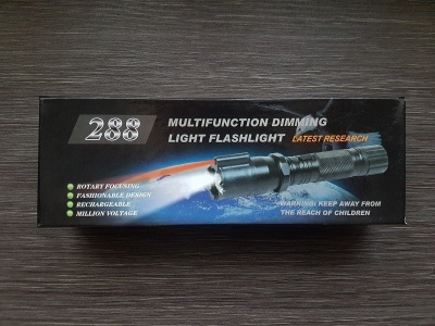 Фонарь-электрошокер с лазерной указкой zz - 288 цвет хаки